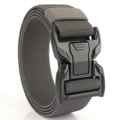 Outdoor Canvas Belts Men's Nylon Tooling Fashion Belts - Dark Grey, 125cm