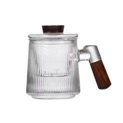 Alternative view of Tea Cup Striped Tea Three Cups Heat-resistant Glass