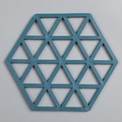 2pcs Nordic Simple Drink Coaster Tableware Pad Stand Mug Cup Mat Insulation Hot Pad Home Necessaire Decor Placemat Silicone Coasters - Blue