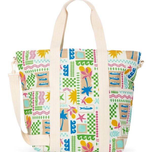 No Boundaries Women's Beach Insulated Tote Bag, Multi Coastal