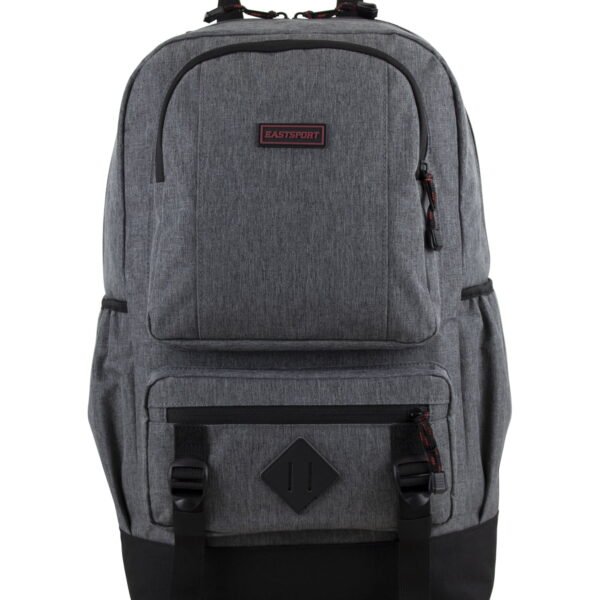 Eastsport Unisex Lexington Laptop Backpack Dark Gray, Heather