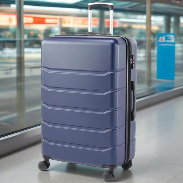 GIANNA 28 Inch Hardside Luggage, Expandable Rolling Luggage with TSA Lock and Spinner Wheels, Blue