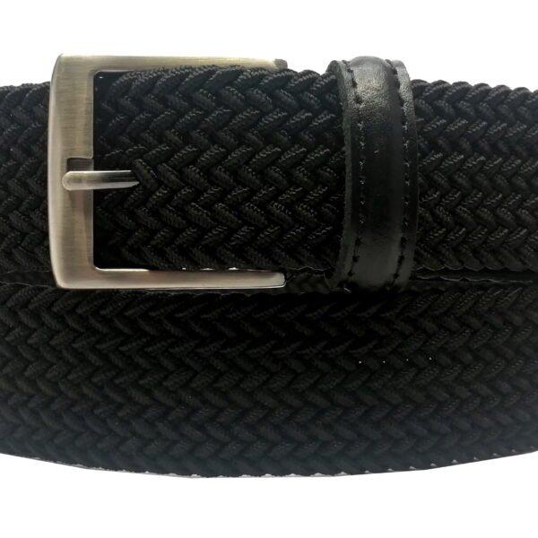 George Men's 35MM Black Stretch Belt