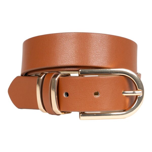Time and Tru Women's & Women's Plus Mixed Loops Belt, Cognac