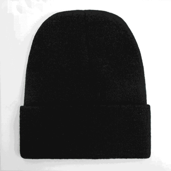 Stromguard Men Women Knit Skully Beanie Hat Ski Cap Cuff Slouchy Plain Solid Warm Winter - Black