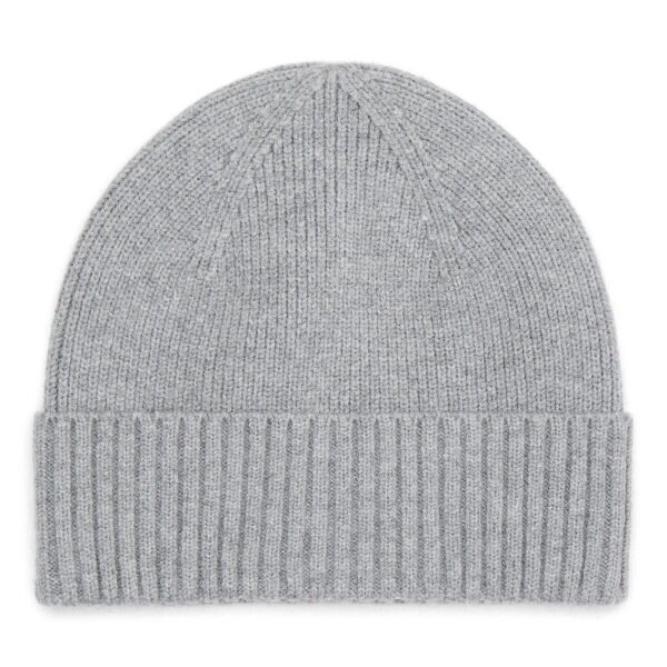 Time and Tru Women's Ribbed Beanie, Medium Grey Heather