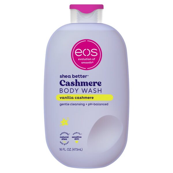 eos Shea Better Vanilla Cashmere Body Wash - Vanilla Cashmere, Creamy Gel Formula, Hyrdration for Dry Skin, 16 fl oz