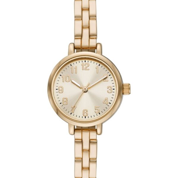 Time & Tru Women's Wrist Watch: Gold Tone Bracelet Watch (FMDOTT076)