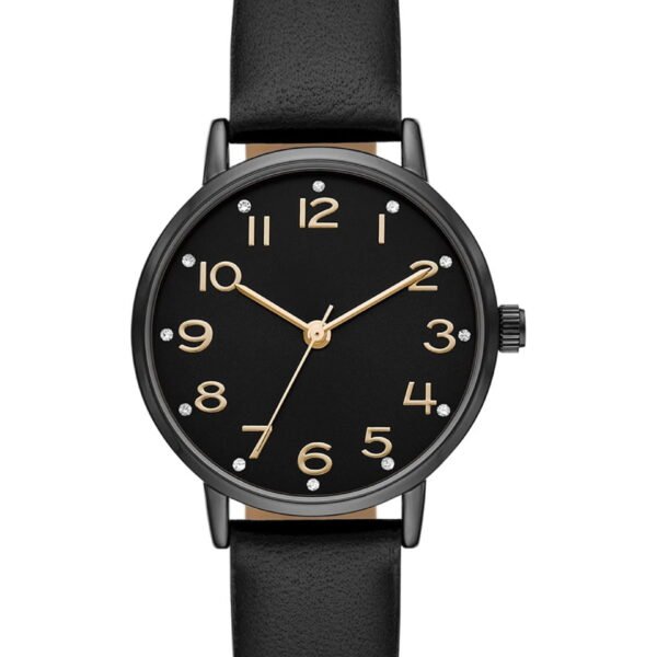 Time and Tru Women's Gunmetal Crystal Accent Watch (FMDOTT058)
