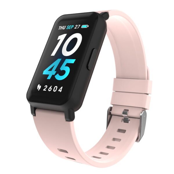 iTech Active 3 Unisex Adult Smartwatch Fitness Tracker, Blush, Silicone Strap