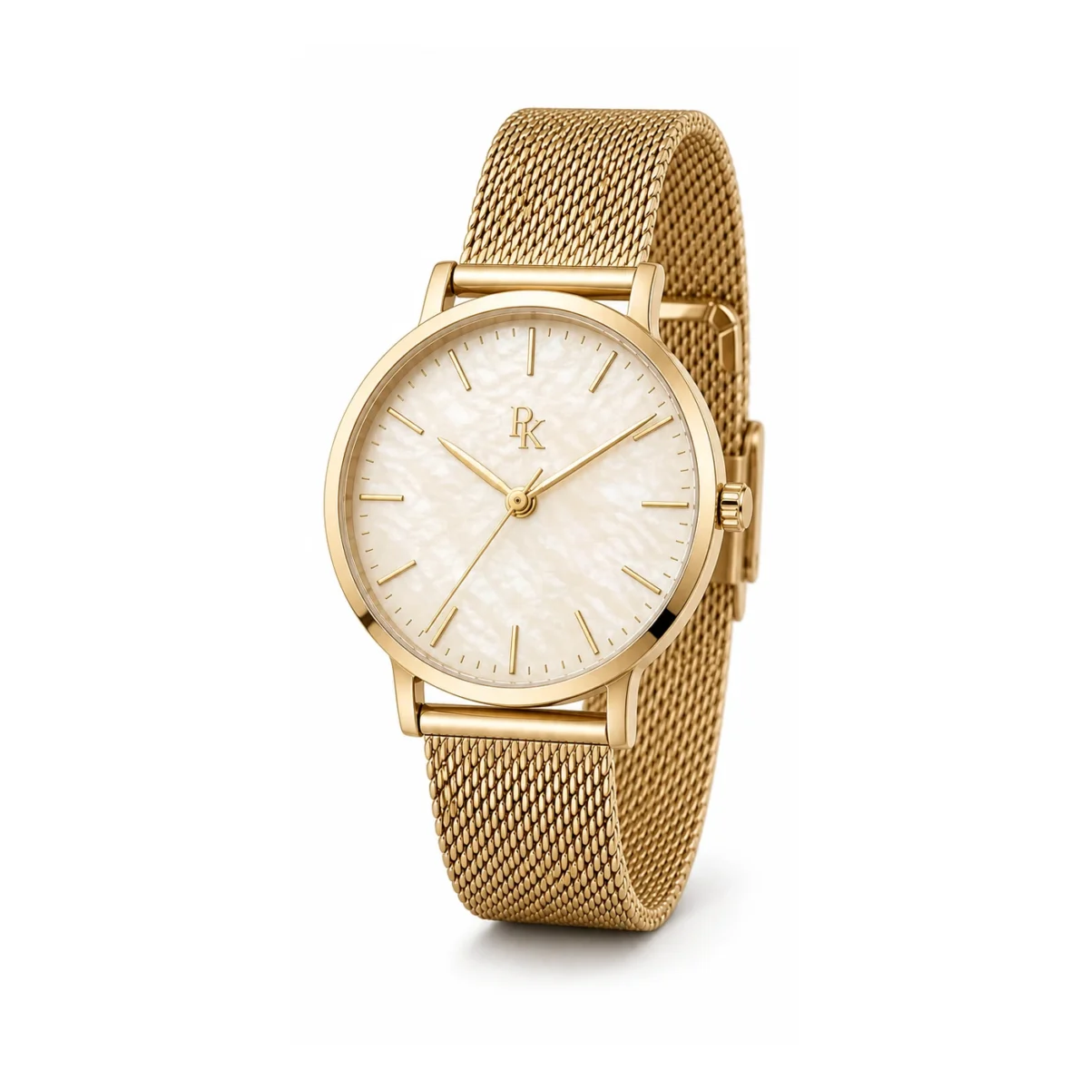 rk-atl-34-crm-gld-macro-dial Royal Kinzy Atelier 34mm Cream Gold Pearl Watch - Image 6