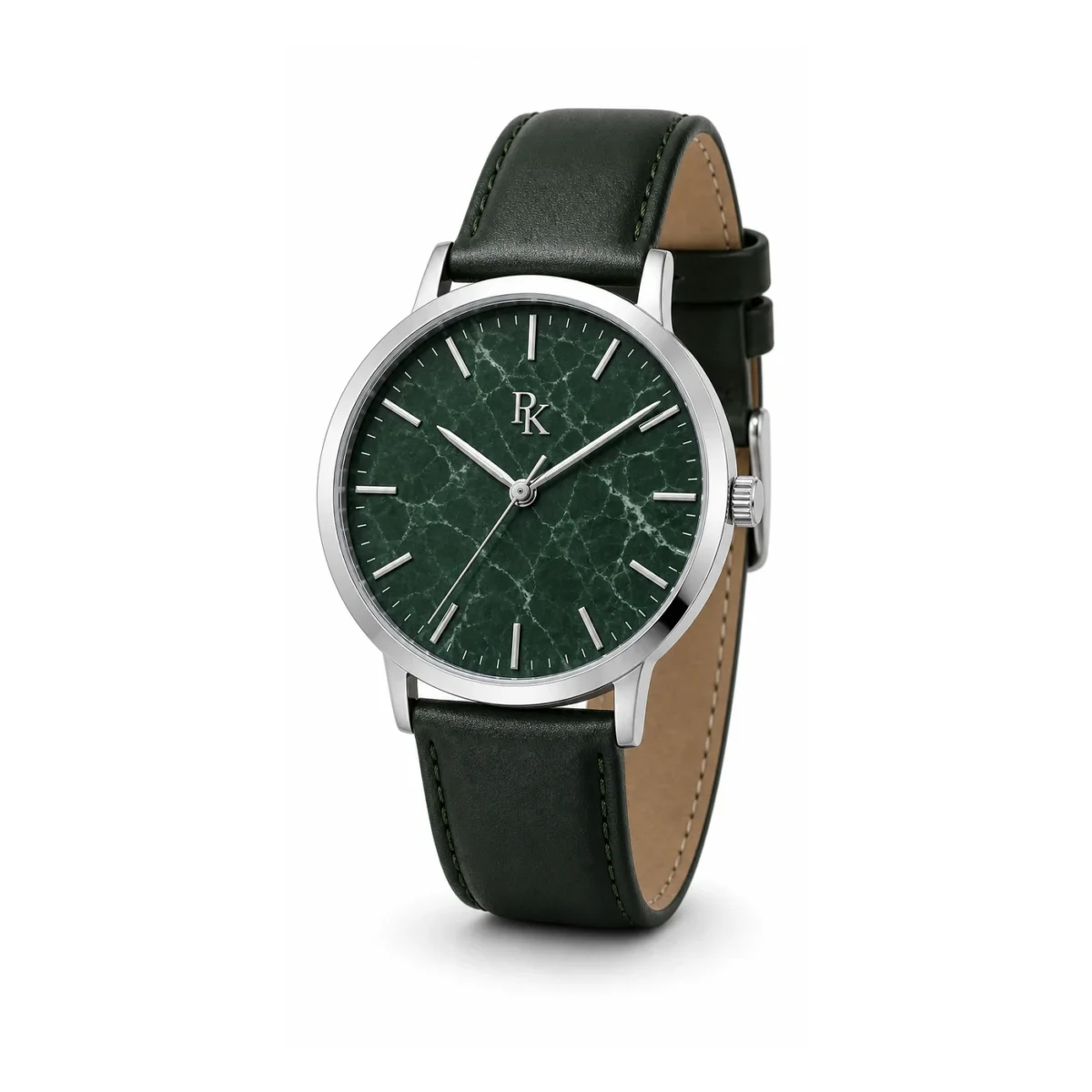 rk-atl-40-grn-mrb-strap Royal Kinzy Atelier 40mm Green Marble Watch - Image 5