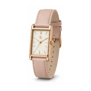 Royal Kinzy Deco 30mm Cream Rose Square Watch