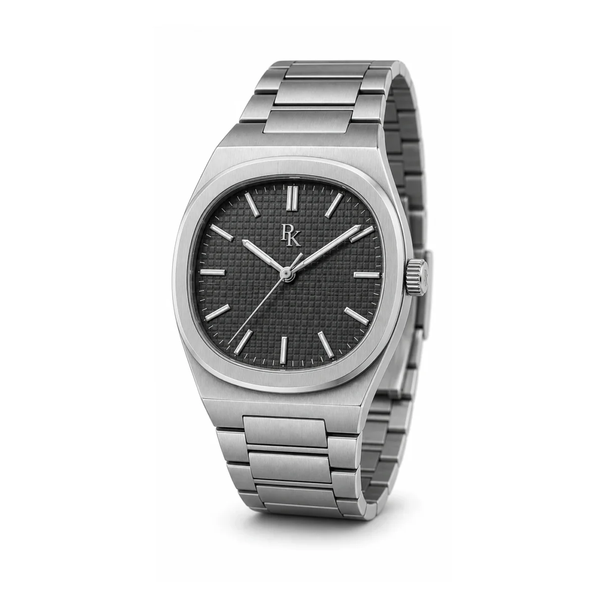 rk-ech-40-gph-stl-strap Royal Kinzy Echelon 40mm Graphite Integrated Bracelet Watch - Image 5