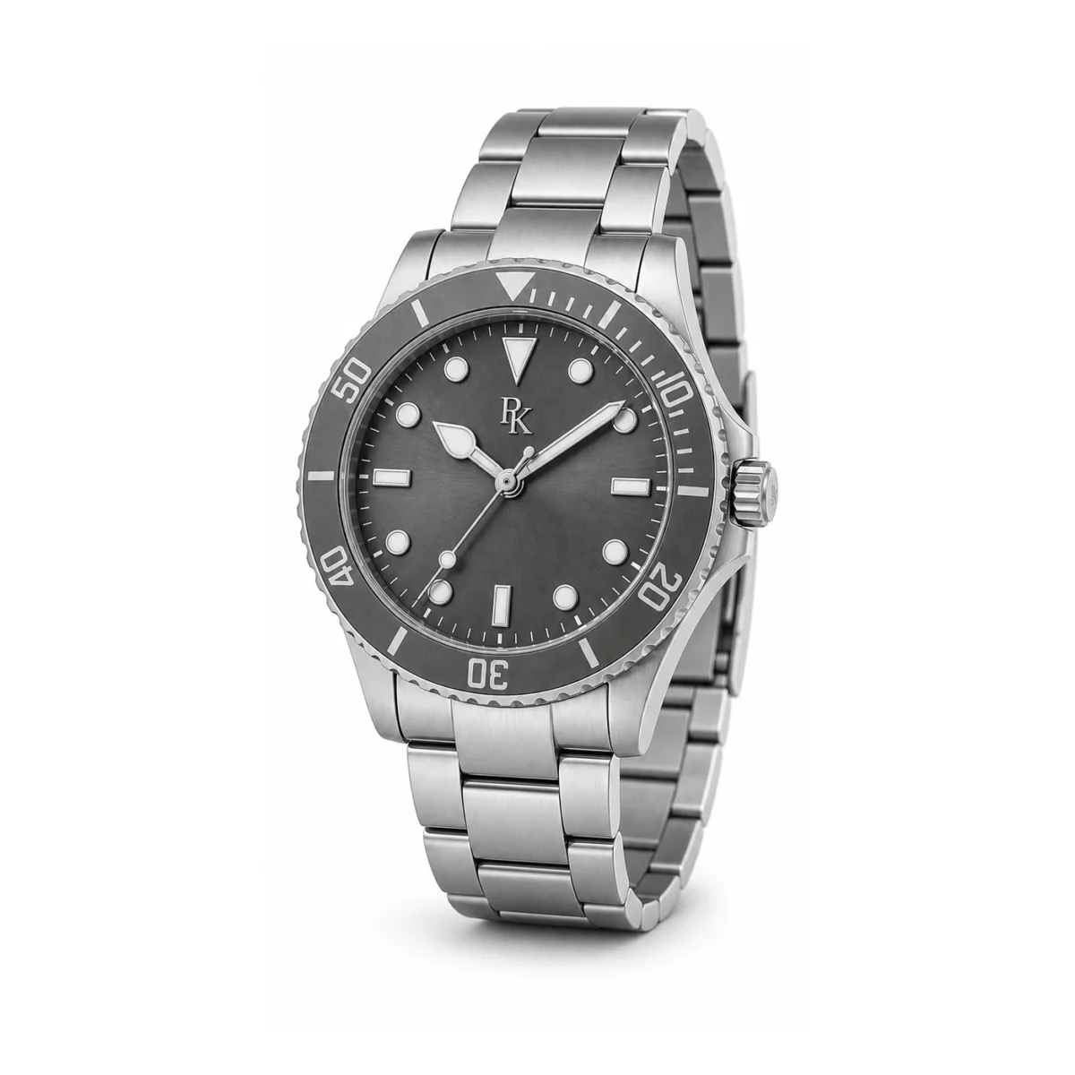 rk-mrn-42-gry-stl-strap Royal Kinzy Mariner 42mm Gray Steel Sport Watch - Image 5