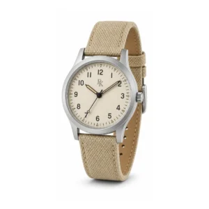 Royal Kinzy Nomad 38mm Cream Canvas Field Watch