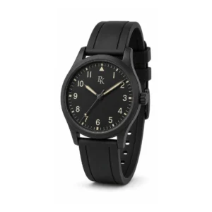 Royal Kinzy Nomad 42mm Black Rubber Field Watch