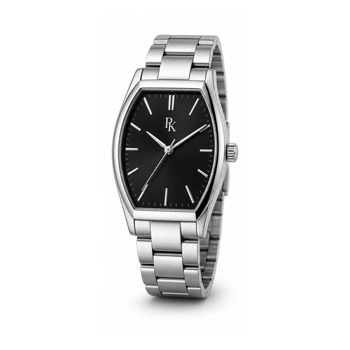 rk-ton-40-blk-stl-main Royal Kinzy Tonneau 40mm Black Steel Tonneau Watch